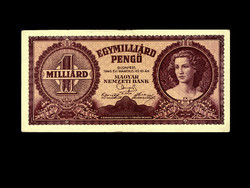 EGYMILLIÁRD PENGŐ - 1946 - Hiperinflációs bankjegy! Olvass!