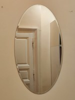 Beautiful oval mirror with bevelled edges