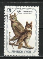 Haiti 0047 1975. Haiti madarak BUBO VIRGINIAUS Nagy szarvasbagoly