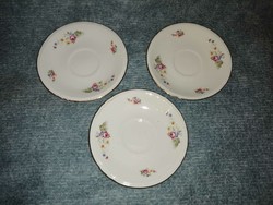 Marked porcelain cup base, 3 small plates together - diameter 15 cm (a4)