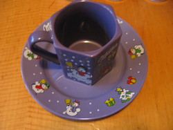 Milka Christmas mug and plate set