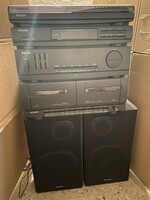 Philips as 405 hi-fi tower + two speakers + remote control