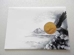 2001 HUF 200 John the Brave coin envelope unc mint mint condition