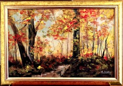 Ragyogó ősz - kortárs festmény