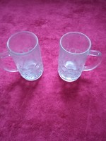 Pair of glass mugs