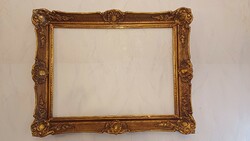 Antik szèles Blondel keret ,festmèny tükör kèp keret dekoràció gyüjtemèny.60 x 80 cm! Restaurált