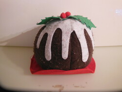 PUDING - KARÁCSONYI -  15 x 12 cm  - PLÜSS - ÚJSZERŰ