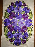 Front of embroidered decorative cushion cover