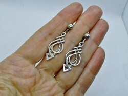 Beautiful antique handmade silver earrings