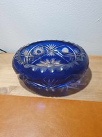 Blue crystal offering or ashtray