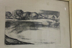 Signed etching 692