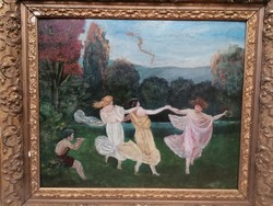 Csontváry, dancing girls at the edge of the forest