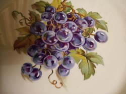 Plate, grape decoration