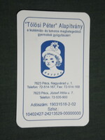 Card calendar, Péter Tölösi foundation for children, graphic designer, Pécs, 2005, (3)