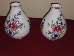 Pair of Villeroy & Boch metlach vases