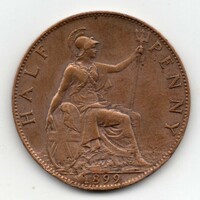 Nagy-Btitannia 1/2 angol penny, 1899
