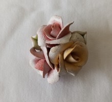 Ceramic rose badge / brooch for sale! Handmade product