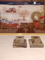 2 pcs, marble candle holder