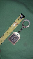 Retro tobacconist metal copper-colored zodiac horoscope Aries animal sign keychain as shown in the pictures