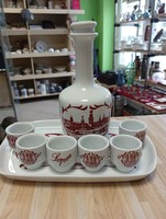 Alföldi porcelain palinka set