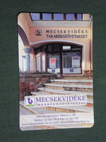 Card calendar, mecseknádasd savings association, branch building, 2010, (3)