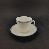 Antique mocha porcelain mocha cup and saucer