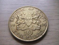 10 Cents 1989 Kenya