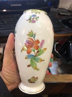 Herendi porcelán váza, hibátlan, 17 cm-es, ajándéknak.Viktória mintás