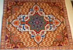 Wall tapestry with kilim embroidery