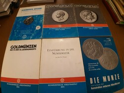 Numismatic publications 6 pieces