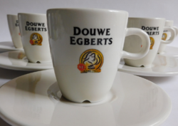 Douwe Egberts kávéházi kávéskészlet (mokkás méret) - 6 szett