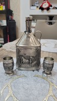 Frieling zinn. Pewter brandy set. Even as a Christmas gift.