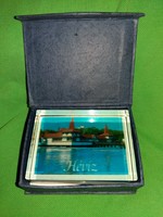 Retro hot water in a beautiful glass, paper - leaf in a heavy gift box 9 x 7 x 4 cm as shown in the pictures