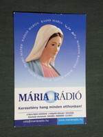 Card calendar, religion, Maria radio, Budapest, 2012, (3)
