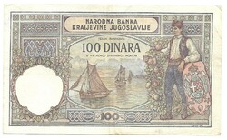 Jugoszlávia, 100 Dinár, 1929 "R"