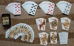 Dusserre French deluxe tarok tarok card deck with 78 cards in original box