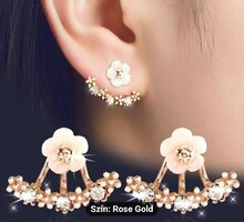 Gold-plated decorative rose gold gold filled floral earrings