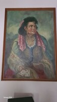 Cigány asszony festmény