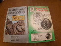 Numismatic scrapbook newspaper 2 pieces
