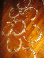 8 db  régi   kristály  csillár   kar