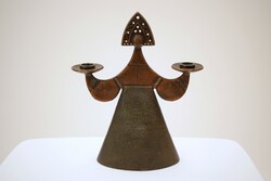 Mid century / art deco bronzed candle holder