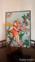 Glass picture jingle fairy tale character