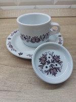Alföldi porcelain brown Hungarian mocha set