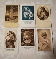 Antique holy image, prayer card 6 pcs