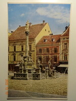 Régi postatiszta képeslap: Marburg (Németország), Adolf Hitler tér