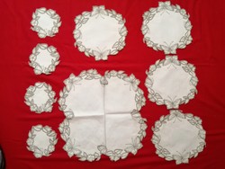 4 Personal butterfly plates, glass coasters, set