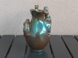 Zsolnay eozin female vase