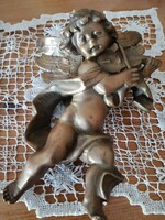 Bronze angel sculpture
