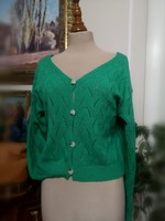 Shein 38-40 green, vintage lace cardigan, 100% polyester