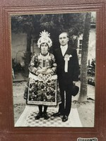 Sióagárdi népviselet ,Gyönyörű esküvői fotó !Borgula fotó Szekszárd 1939